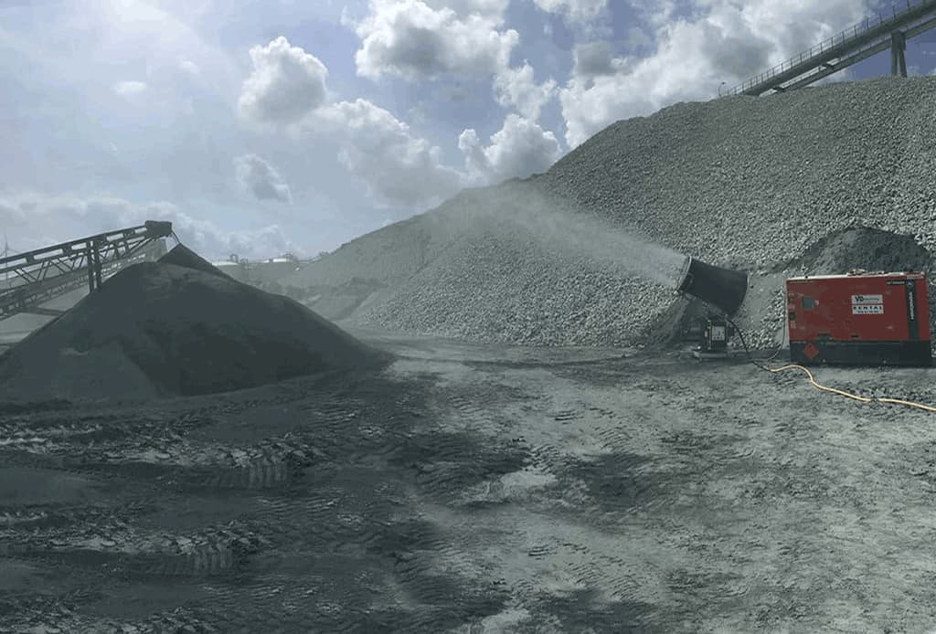 کنترل دما به وسیله توپ مه پاش کنترل دما به وسیله توپ مه پاش